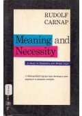 Rudolf Carnap - Meaning and Necessity: A study in Semantics and Modal Logic