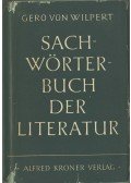 Gero von Wilpert - Sachwörterbuch der Literatur