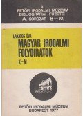 Lakatos Éva - Magyar irodalmi folyóiratok K-M