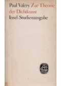 Paul Valéry - Zur Theorie Der Dichtkunst