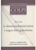 Fleck Zotlán - A véleménynyilvánítás határai a magyar bírói gyakorlatban