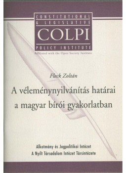 Fleck Zotlán - A véleménynyilvánítás határai a magyar bírói gyakorlatban,  1996 antikvár könyv