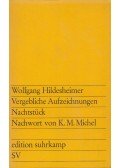 Hildesheimer, Wolfgang - Vergebliche Aufzeichnungen / Nachtstück