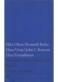 Olson, Elder,Burke, Kenneth,Vivas, Eliseo,John Crowe Ransom - Über Formalismus