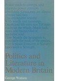 George Watson - Politics and Literature in Modern Britain