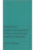 Euchner, Walter - Egoismus und Gemeinwohl