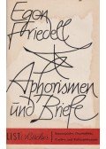 Egon Friedell - Aphorismen und Briefe
