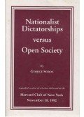 George Soros - Nationalist Dictatorships versus Open Society