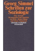 Simmel, Georg - Schriften zur Soziologie