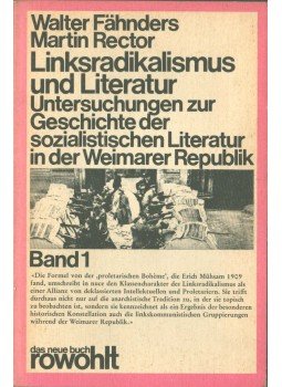 Walter Fähnders - Linksradikalismus und Literatur Band 1,  1974 antikvár könyv