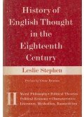 Leslie Stephen - History of English Thought in the Eighteenth Century Volume 2