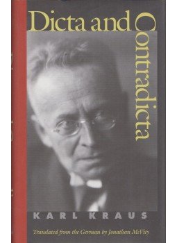 Karl Kraus - Dicta and Contradicta, Urbana, Illinois 2001 antikvár könyv
