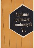 Károly Sándor,Telegdi Zsigmond - Általános nyelvészeti tanulmányok VI.
