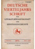 Richard Brinkmann,Hugo Kuhn - Deutsche Vierteljahrsschrift für Literaturwissenschaft und Geistesgeschichte - 45.Jahrgang 1971  Heft 1/Marz