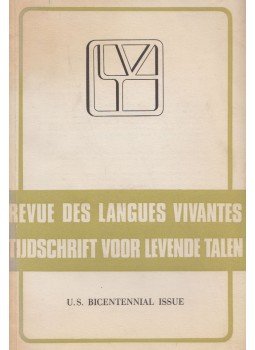 Pierre Michel (szerk.) - Revue Des Langue Vivantes/Tijdschrift Voor Levende Tales,  1976 antikvár könyv