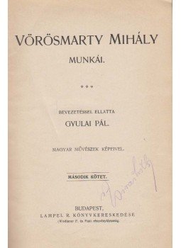 Vörösmarty Mihály - Vörösmarty Mihály munkái II., Budapest 0 antikvár könyv