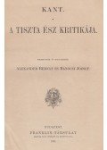 Immanuel Kant - A tiszta ész kritikája