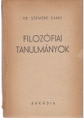 Dr. Szemere Samu - Filozófiai tanulmányok