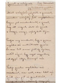 Walter Gyula, tövisi - A vágyaim (Dedikált), Székelyudvarhely 1923 antikvár könyv