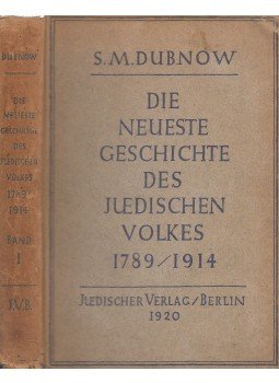 S. M. Subnow - Die neueste Geschichte des jüdischen Volkes I. Band, Berlin 1920 antikvár könyv