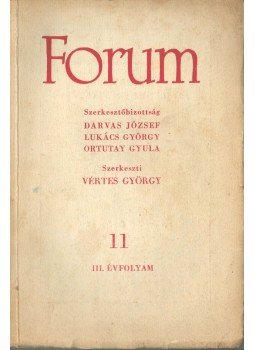 Vértes György - Forum III. évfolyam 11. szám Vértes György - Forum III. évfolyam 11. szám, 0 antikvár könyv