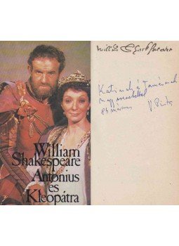William Shakespeare - Antonius és Kleopátra (Vas István által dedikált), Budapest 1984 antikvár könyv