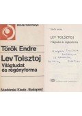 Török Endre - Lev Tolsztoj (dedikált)