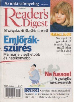 Zsámboki Péter (szerk.) - Reader's Digest 2002. október, Budapest 2002 antikvár könyv
