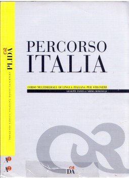 Giuseppe Patota, Norma Romanelli - Percorso Italia Corso multimediale di lingua italiana per stranieri, Novara 2008 antikvár könyv
