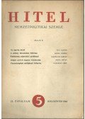 Kéki Béla - Hitel IX. évf. 5. szám 1944 május