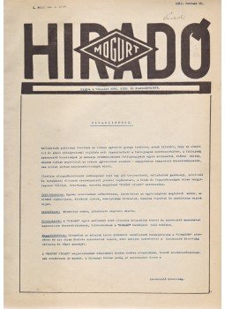  - Mogürt híradó. Kiadja a vállalat Párt-, Kisz- és Szakszervezete. I. évfolyam, 1. szám – III. évfolyam, 6. szám. (1963. február 15. – 1965. május 20.) [30 lapszám egybekötve.], Budapest 1963 antikvár könyv