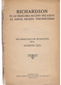 Donáth Leó - Richardson és az érzelmes regény helyzete az angol regény történetében