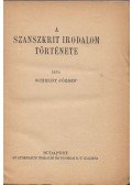 Schmidt József - A szanszkrit irodalom története