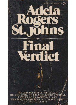 Adela Rogers St. Johns - Final Verdict Adela Rogers St. Johns - Final Verdict, New York 1972 antikvár könyv