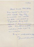 Porumbacu, Veronica - Veronica Porumbacu autográf, román nyelvű köszönőlevele Belia György szerkesztőnek (1962)