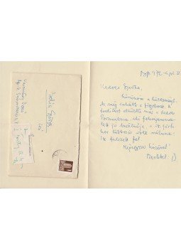 Keresztury Dezső - Keresztury Dezső költő saját kézzel írt levele Belia György szerkesztőnek (1972), Budapest 1972 antikvár könyv
