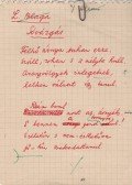 Gáldi László - Gáldi László autográf műfordítás-kézirata Lucian Blaga román költő „Sóvárgás” című költeményéről (1964)