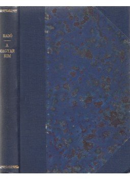 Radó Antal - A magyar rím, Budapest 1921 antikvár könyv