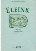 Erdélyi István - Eleink IV. évfolyam 1. szám