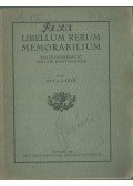 Rexa Dezső - Libellum rerum memorabilium
