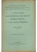 Tóth László - A pápai udvar lakásviszonyai a XIII. század második felétől a XIV. század közepéig