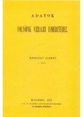 Kenessey Albert - Adatok folyóink vízrajzi ismeretéhez