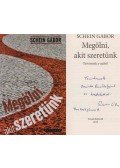 Schein Gábor - Megölni, akit szeretünk (dedikált)