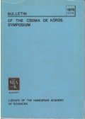 Terjék József - Bulletin of the csoma de Kőrös Symposium