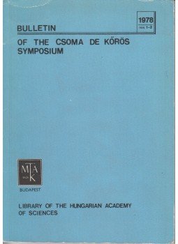 Terjék József - Bulletin of the csoma de Kőrös Symposium, Budapest 1979 antikvár könyv