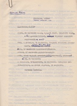 Szemlér Ferenc - Szemlér Ferenc (1906 –1978) költő, író „Nemsokára, Gábor!” című egyfelvonásosának 24 gépelt oldal terjedelmű, eredeti kézirata, Kolozsvár 1948 antikvár könyv