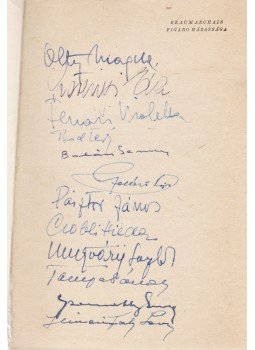 Beaumarchais, (Pierre-Augustin Caron de) - Figaro házassága (Aláírt), Budapest 1950 antikvár könyv
