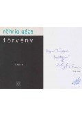 Röhrig Géza - Törvény (dedikált)