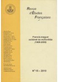 Lőrinszky Ildikó,Szabó Dávid - Revue d'Études Francaises 15