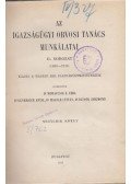 Dr. Moravcsik Ernő Emil,Dr. Genersich Antal,Dr. Magyar István,Dr. Ritoók Zsigmond - Az igazságügyi orvosi tanács munkálatai